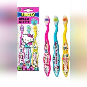 Dr. Fresh Firefly Hello Kitty Toothbrush, Soft (3Pack) Collection